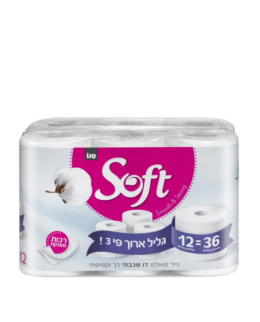 גליל כפול סופט 18=36 גלילים