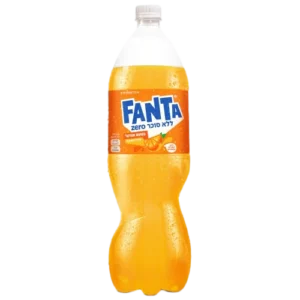 משקה FANTA ZERO בטעם תפוז, 1.5 ליטר