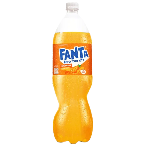 משקה FANTA ZERO בטעם תפוז, 1.5 ליטר