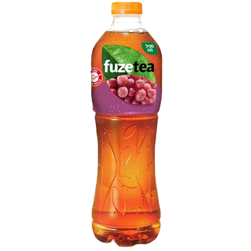 משקה תה קר FUZE TEA בטעם ענבים, 1.5 ליטר