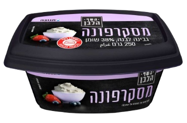 מסקרפונה 38% שומן השף הלבן 250 גרם
