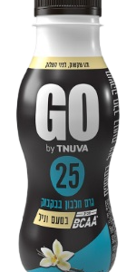 משקה חלבון GO בטעם וניל, 340 מ״ל