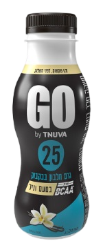 משקה חלבון GO בטעם וניל, 340 מ״ל