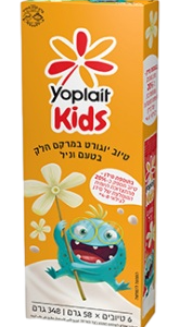 יוגורט יופלה קידס טיוב וניל 4% 348 גרם