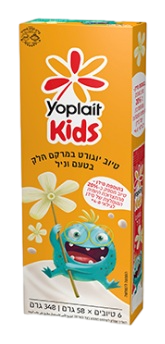 יוגורט יופלה קידס טיוב וניל 4% 348 גרם