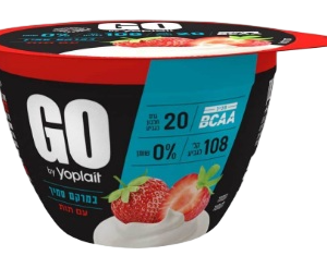 יוגורט חלבון יופלה GO סמיך בטעם תות, 200 גרם