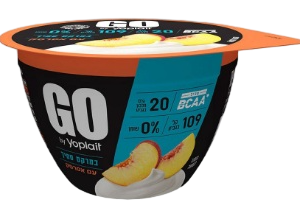 יוגורט חלבון יופלה GO סמיך בטעם אפרסק, 200 גרם