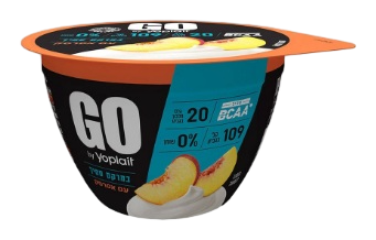 יוגורט חלבון יופלה GO סמיך בטעם אפרסק, 200 גרם