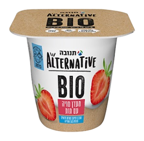 מעדן סויה ביו עם תות אלטרנטיב 150 גרם