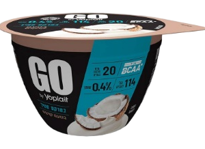 יוגורט חלבון יופלה GO סמיך בטעם קוקוס, 200 גרם