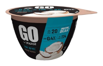 יוגורט חלבון יופלה GO סמיך בטעם קוקוס, 200 גרם