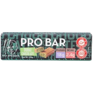 חטיף חלבון מקס ברנר PRO BAR בטעם שוקולד דובאי, 60 גרם