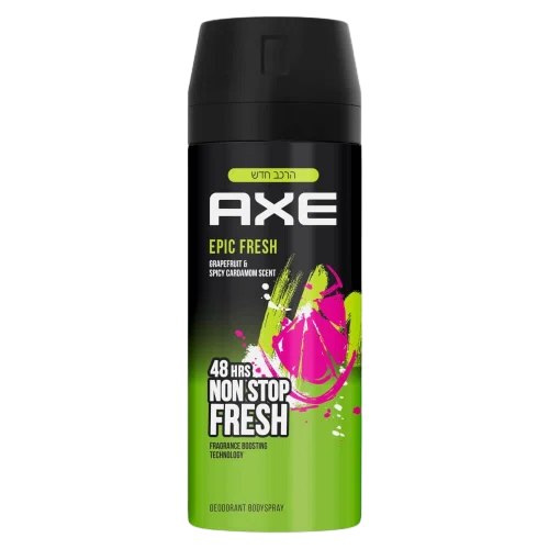 דאודורנט ספריי גוף AXE Epic Fresh, 150 מ״ל