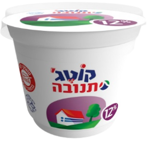 קוטג' תנובה 12% שומן 250 גרם
