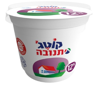 קוטג' תנובה 12% שומן 250 גרם