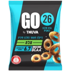 בייגלה GO עם מלח, מועשר בחלבון ובסיבים, 50 גרם