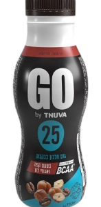 משקה חלבון GO בטעם קפה ואגוזי לוז, 340 מ״ל