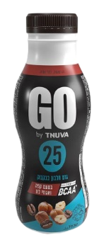 משקה חלבון GO בטעם קפה ואגוזי לוז, 340 מ״ל
