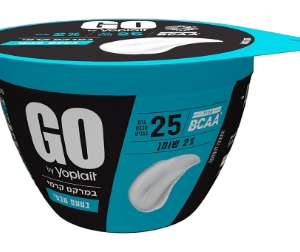 יוגורט חלבון יופלה GO בטעם טבעי, 25 גרם חלבון