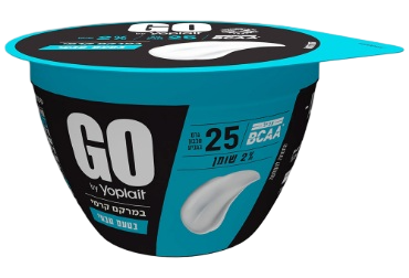 יוגורט חלבון יופלה GO בטעם טבעי, 25 גרם חלבון