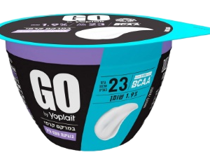 יוגורט חלבון GO בנגיעת וניל, 23 גרם חלבון