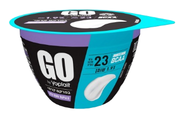 יוגורט חלבון GO בנגיעת וניל, 23 גרם חלבון