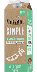 משקה סויה תנובה SIMPLE ללא סוכרים