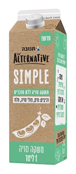 משקה סויה תנובה SIMPLE ללא סוכרים