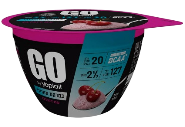 יוגורט חלבון יופלה GO אוורירי בטעם דובדבן