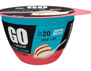 יוגורט GO עם שכבת פאי תפוחים בתחתית
