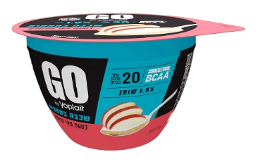 יוגורט GO עם שכבת פאי תפוחים בתחתית