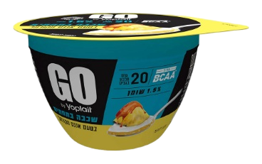 יוגורט GO עם שכבת אננס מקורמל בתחתית