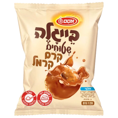 בייגלה שטוחים מצופה קרמל