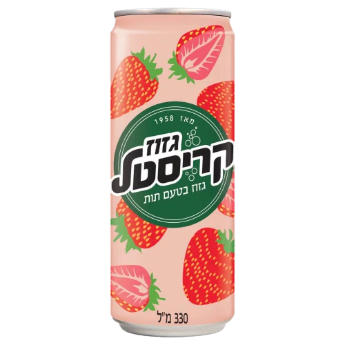 קריסטל תות פח 330 מייל פק