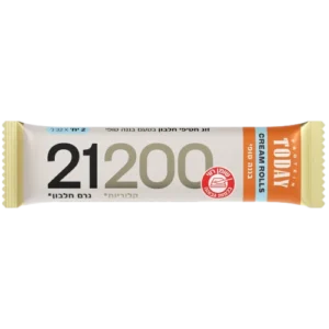 חטיפי חלבון TODAY קרם רולס בטעם בננה טופי, 2 × 32 גרם
