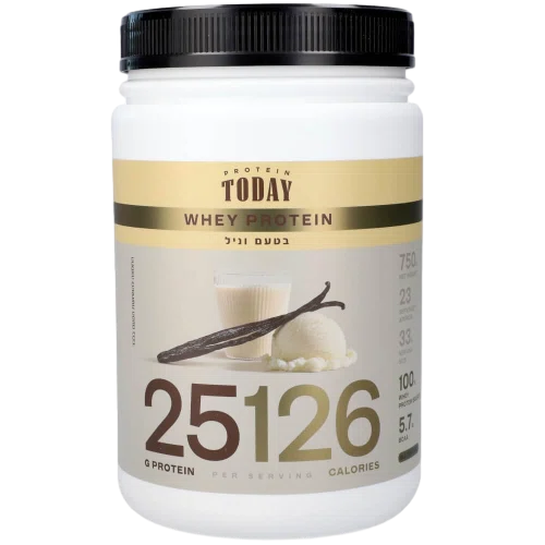 אבקת חלבון TODAY בטעם וניל, 750 גרם