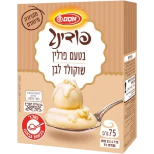 אסם פודינג בטעם פרלין שוקולד לבן