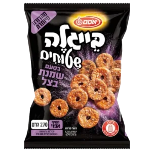 אסם בייגלה שטוחים בטעם שמנת בצל