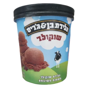 גלידת Ben & Jerry's בטעם שוקולד, 500 מ״ל