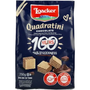 וופל Loacker בטעם קקאו, 250 גרם