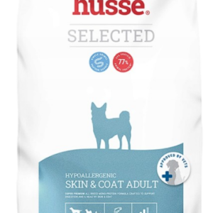 Husse Hypoallergenic Skin & Coat מזון יבש היפואלרגני לכלבים בוגרים, סלמון