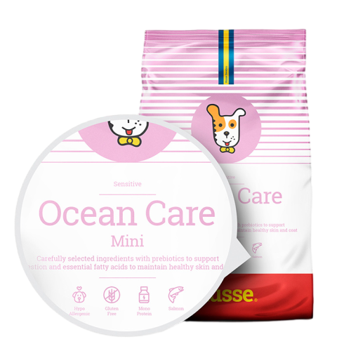 Husse Ocean Care Mini מזון יבש היפואלרגני לכלבים קטנים, סלמון ואורז